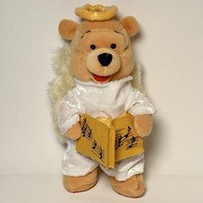Disney Winnie The Pooh Choir Angel Pooh 8  Beanie Plush 2000