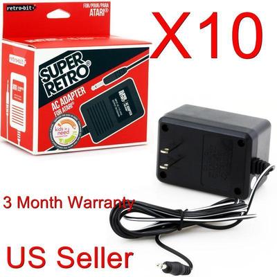 10 LOT AC Power Supply Adapter Plug Cord for the Atari 2600 System Console New