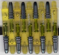WINMAU VECTA Yellow Inbetween Polcarbonate/Aluminum Top Dart Shafts: 1 set of 3