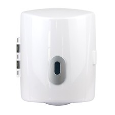 Wall Mounted Paper Towel Dispenser – Centre Feed Lockable Large Blue Roll Holder
