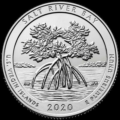 2020 PD Salt River Bay Ecological Preserve Quarter US Virgin Islands P D  2 BU