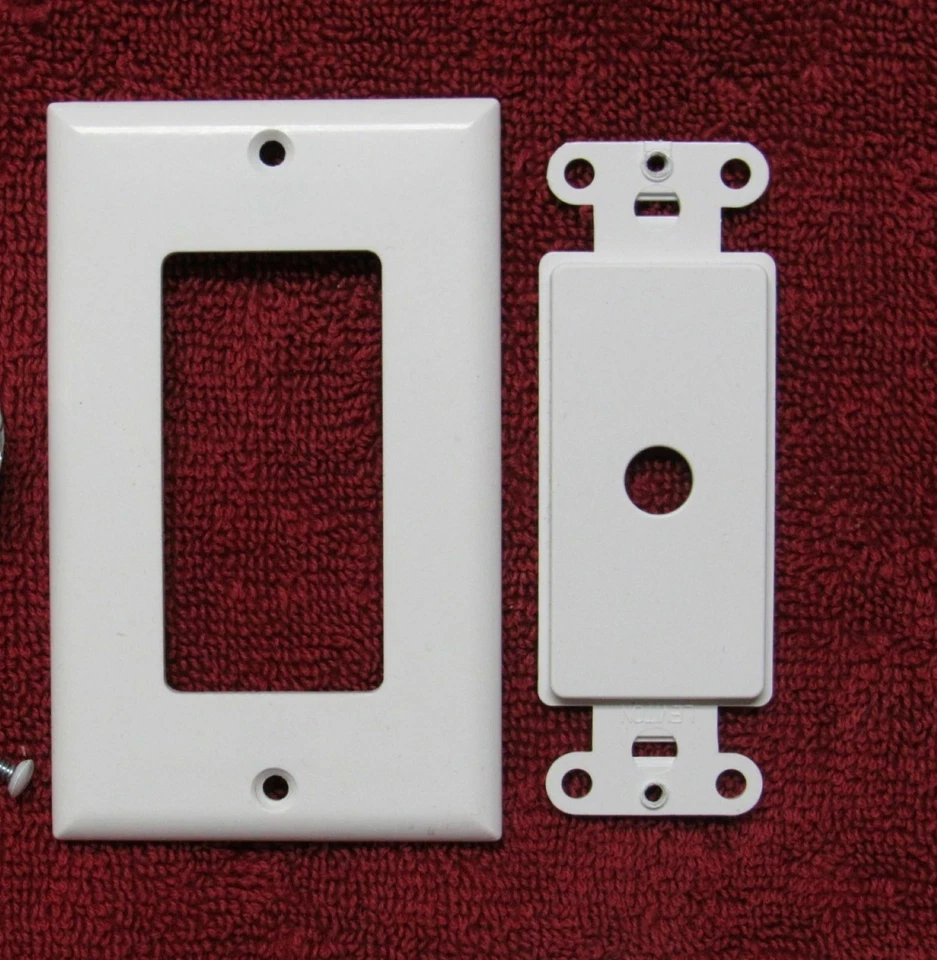 (10) Inserto decorativo de placa de pared blanca - velocidad del ventilador, atenuador, volumen de coincidencia de impedancia   Foto 3 de 4