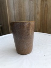 Stoneware Sandstone G P Digoin Cup/Mug Vintage Made In France Salt Glaze Brown