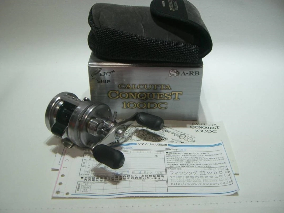 Shimano 20 Calcutta Conquest DC100HG Baitcasting Reel F/S Excellent