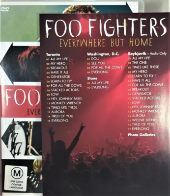 FOO FIGHTERS -  Everywhere But Home DVD ROCK MUSIC CONCERT VGC R4