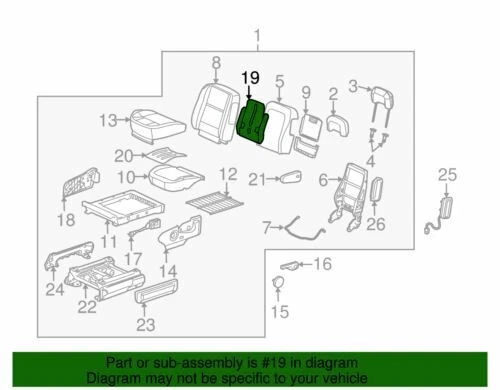 Asiento trasero calentador genuino GM 2005-2008 Buick Chevrolet Pontiac Saturn 89043116 Foto 2 de 2