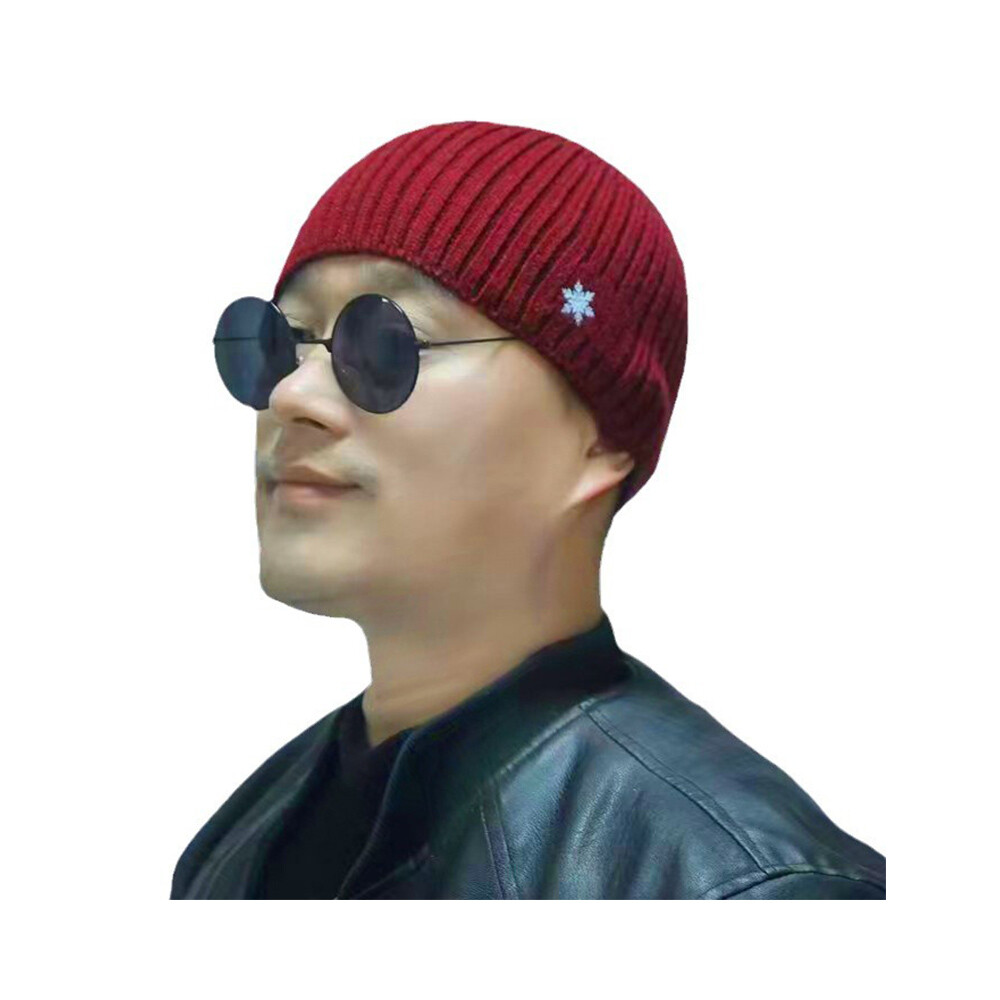 APL Cappello berretto uomo donna tinta unita invernale sci termico caldo maglia sport 18