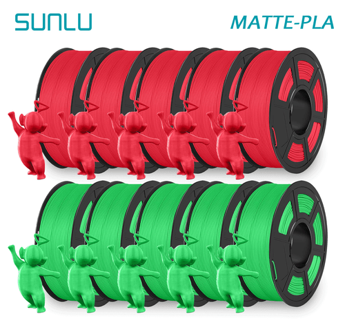 10X SUNLU PLA+ PETG PLA ABS Filament 3D Drucker 1,75mm 1KG Spule Schwarz Weiß - Bild 70 von 79