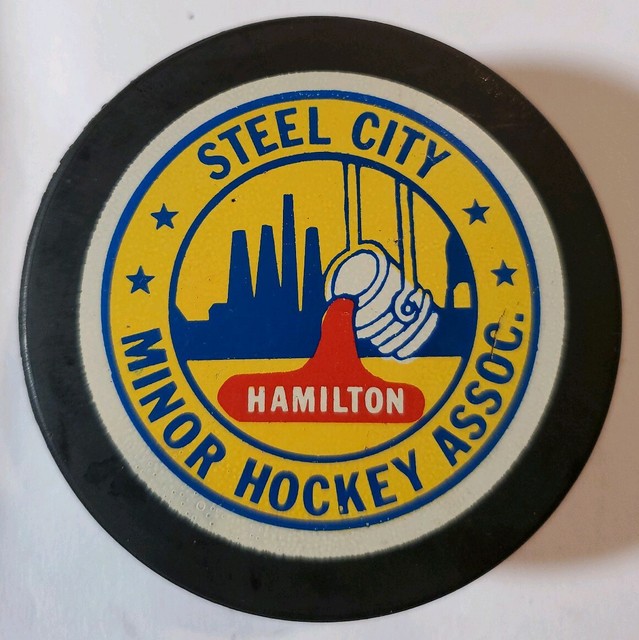 HAMILTON STEEL CITY MINOR HOCKEY ASSOC. OFFICIAL HOCKEY PUCK CANADA