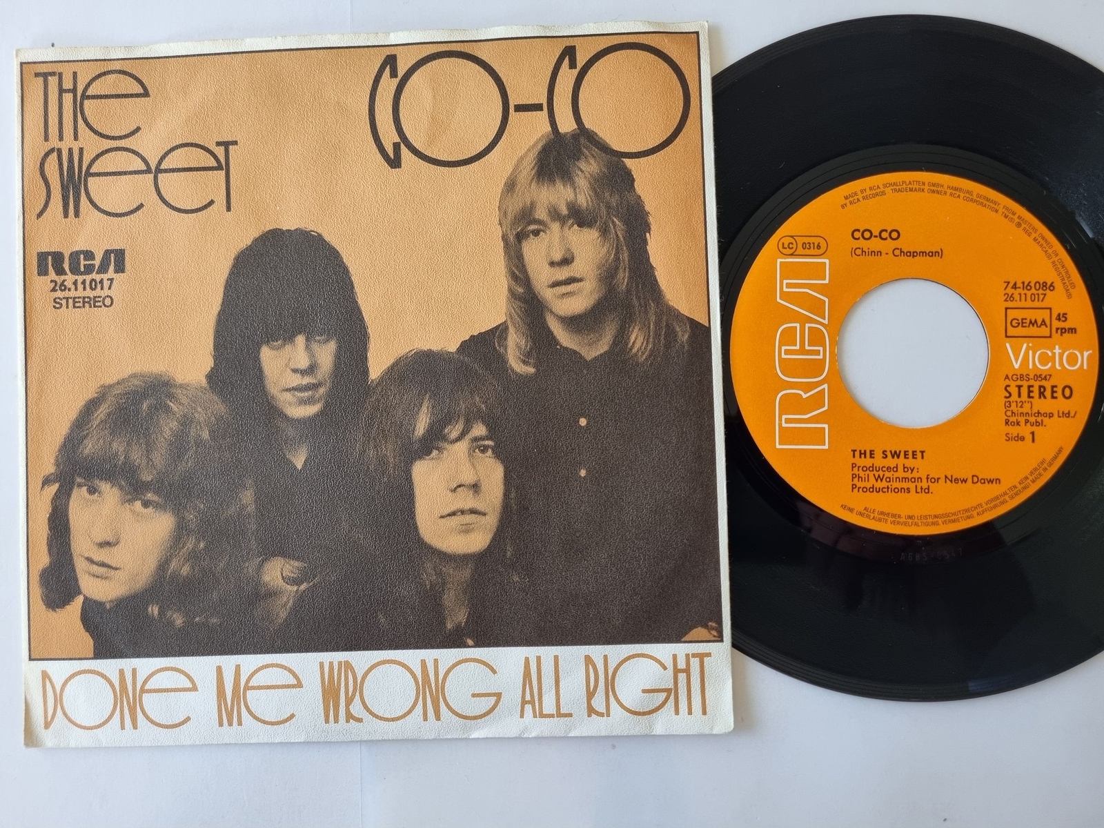 The Sweet - Co-Co 7'' Vinyl Germany