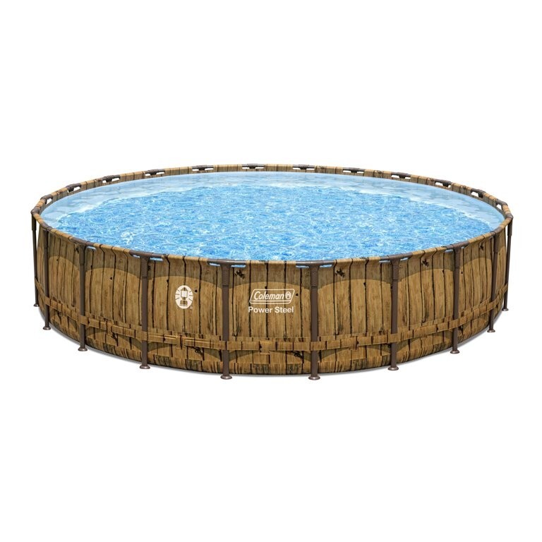 Coleman (22 ft) x (52 in) Above Ground Power Steel Pool Set NEW in