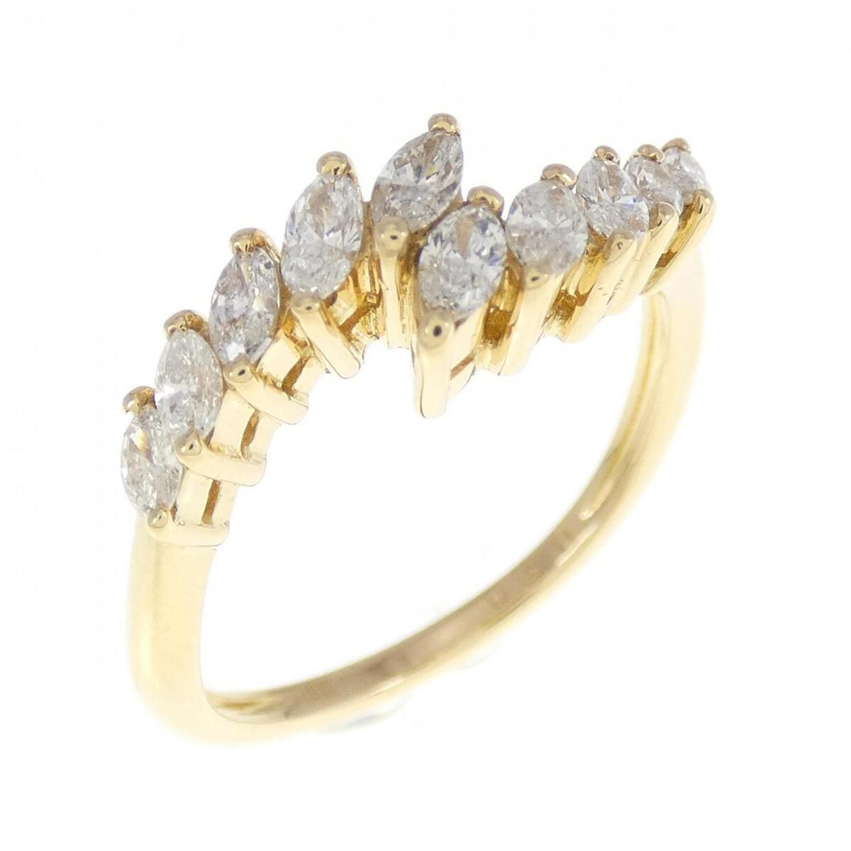 Authentic 18KYG Diamond Ring 0.50CT #260-006-990-7913 | eBay
