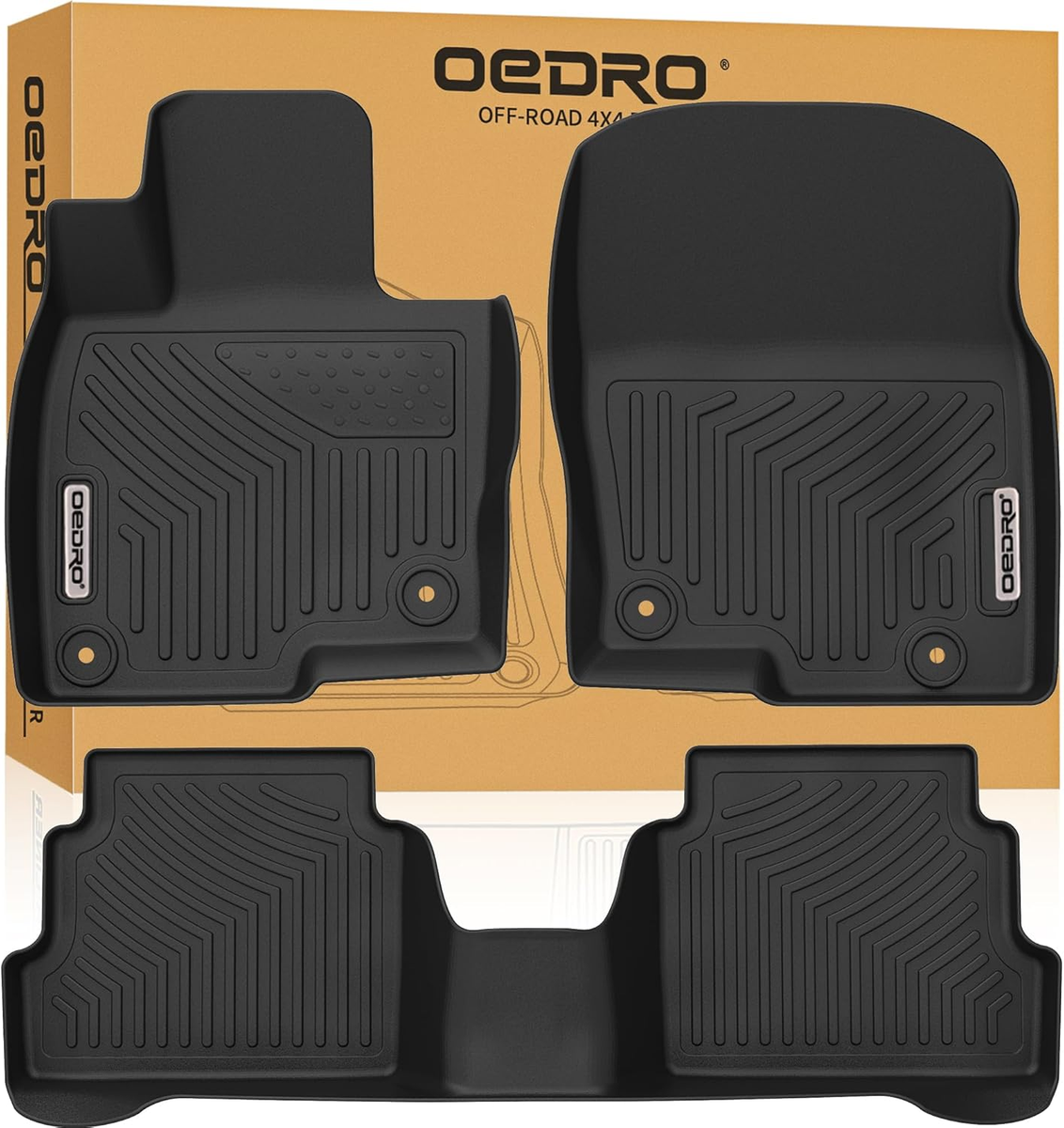 All-Weather Floor Mats Fit for 2017-2025 Mazda CX-5, Unique Black