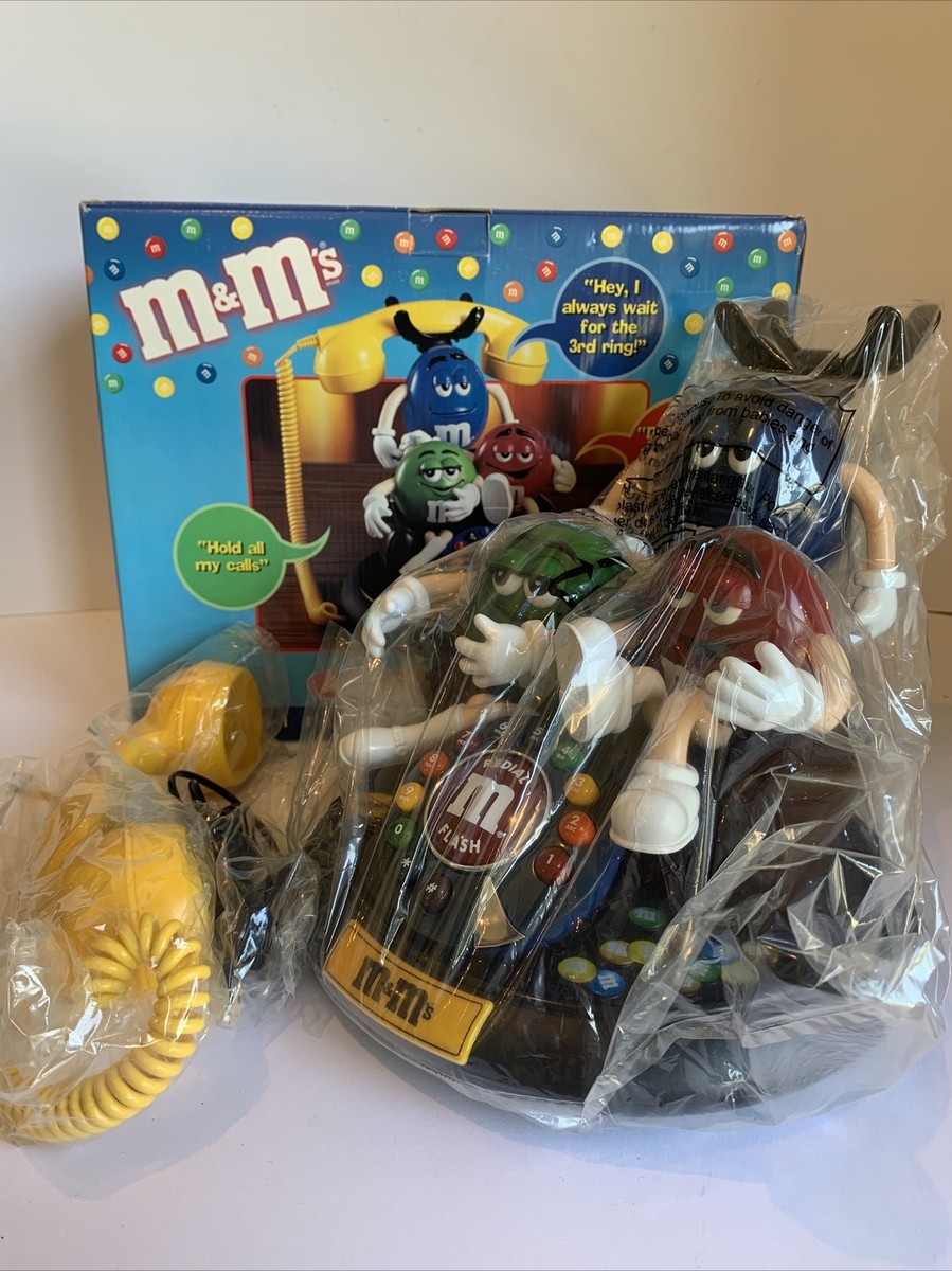 M&Ms Animated Telephone Lights Up and Talks BRAND NEW Vintage