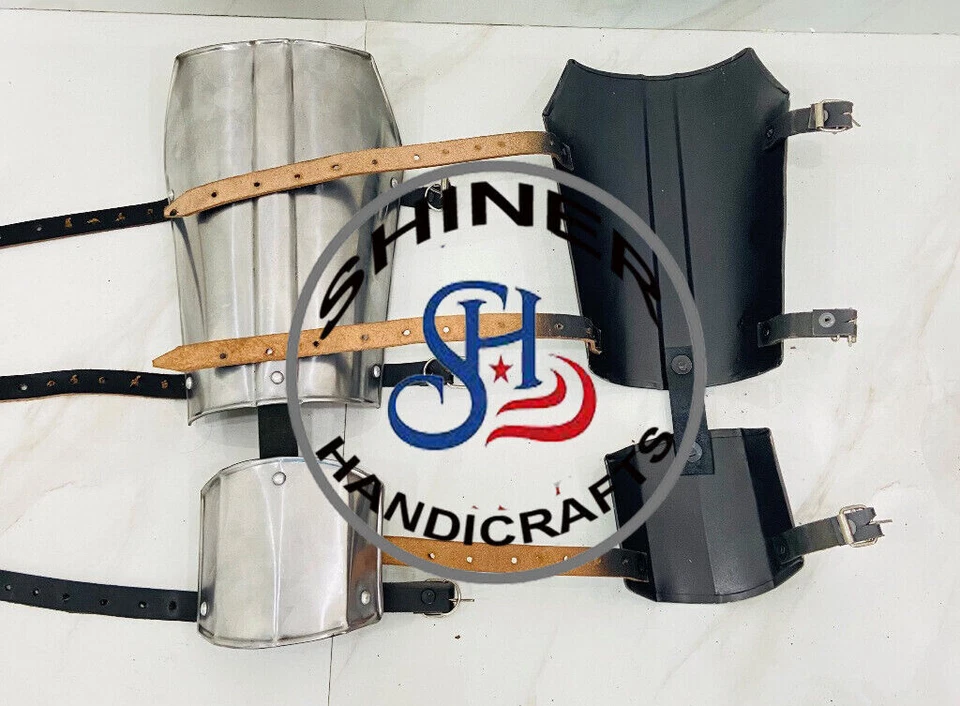 Star Wars Leg Greaves Larp SCA Crusader Armour Legs Guard Protection Fully Weara - Image 2 of 4