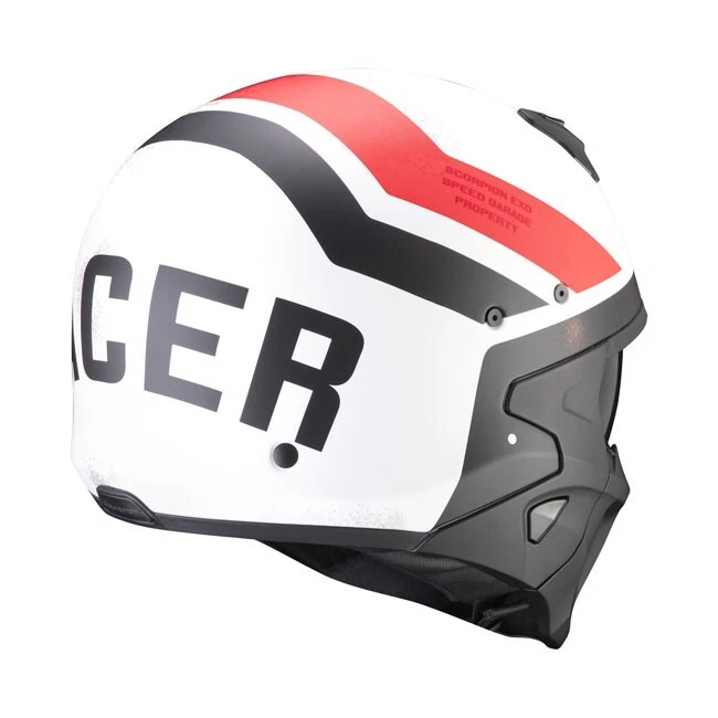 Casco Jet Scorpion Covert-X T-Rust Helmet Matte White/Red taglia XS - Immagine 3 di 4