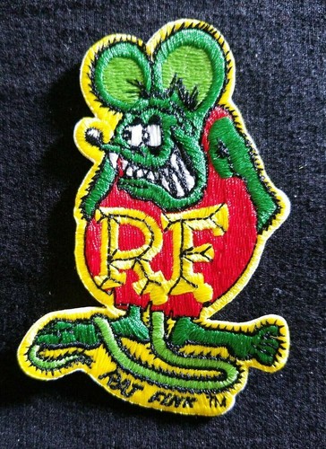 Rat Fink Patch Badge Hot Rod Motorcycle Biker Chopper Vest Jacket ED Roth - Picture 2 of 4