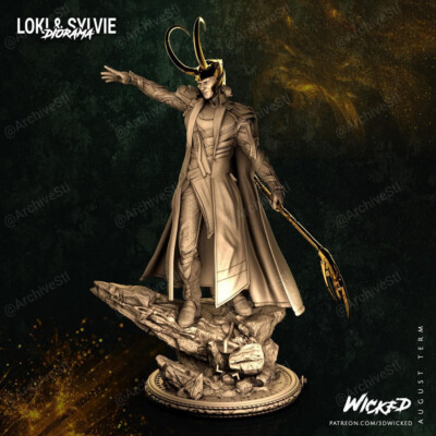 Loki Resin Sculpture  Model Kit Marvel Unpainted/Unassembled