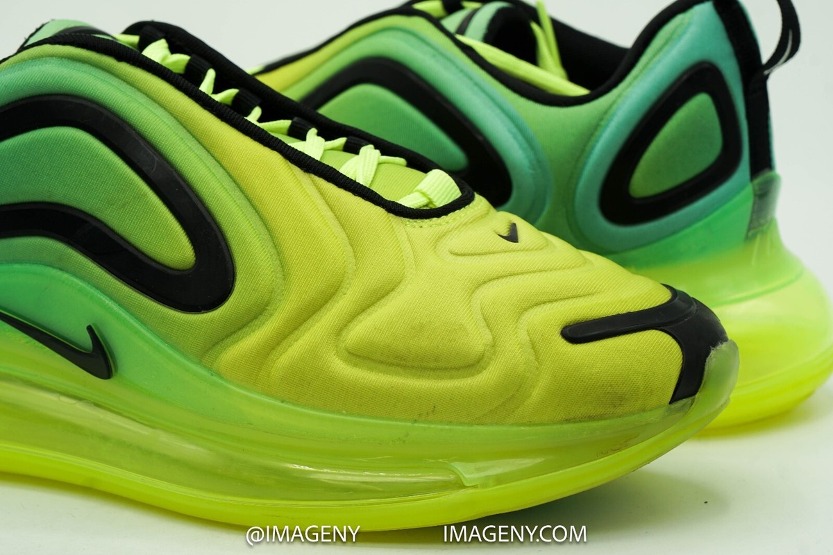 NIKE AIR MAX 720 USED SIZE VOLT BLACK GLOW AO2924-701