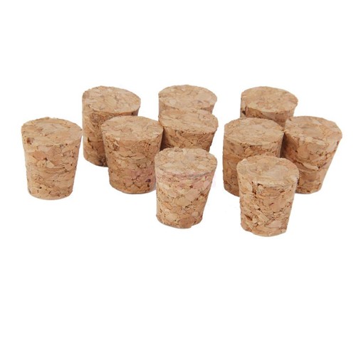 10 Tapered Cork Stoppers Wine Bottle Bung Corks Craft Art - Picture 1 of 8