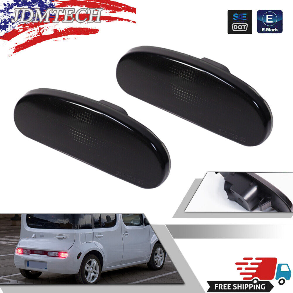 For 09-14 NISSAN CUBE Smoke Rear Bumper Side Marker Lights For 09-14 NISSAN CUBE Smoke Rear Bumper Side Marker Lights
