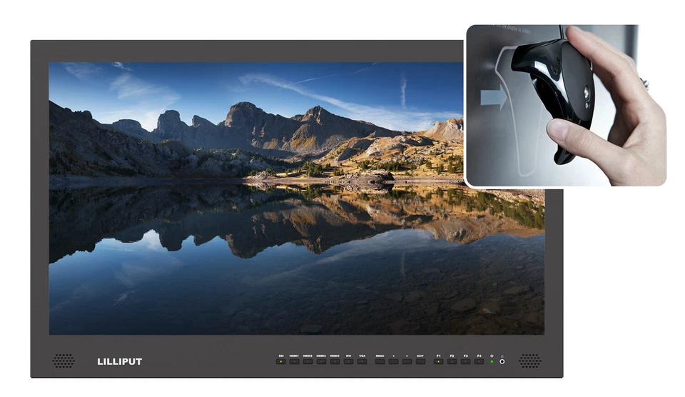 LILLIPUT 28" BM280-4KS HDR 3D Luts Broadcast Ultra-HD 3G-SDI ,HDMI DVI + V Mount - Image 3 of 4