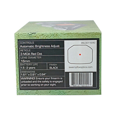 入れ替え価格【新品実物】Swampfox Sentinel ドットサイト Swampfox Sentinel Dot Sight for sale online | eBay