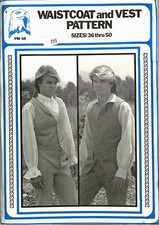 Eagle View - Re-enactment Man's WaistCoat Vest Pattern - Sizes 36-50