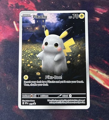 Pikachu Pika Boo Pokémon Card Collectable Gift Display
