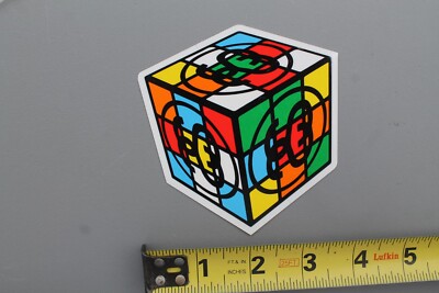 stussy　缶ケース&ステッカー サビ有り STUSSY Clothing Surfboards Rubix Cube Puzzle Game Original Stu2
