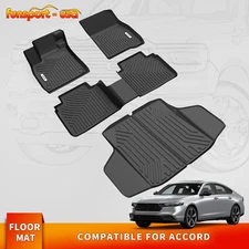 Car Floor Mats +Cargo Liner For 2023-2025 Honda Accord TPE Rubber All Weather