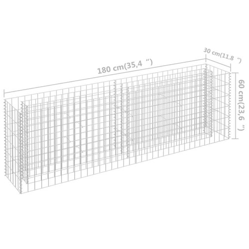 Gabion Raised Bed Basket Planter Outdoor Planter Pot Vegetable Flower Box - Picture 124 of 150