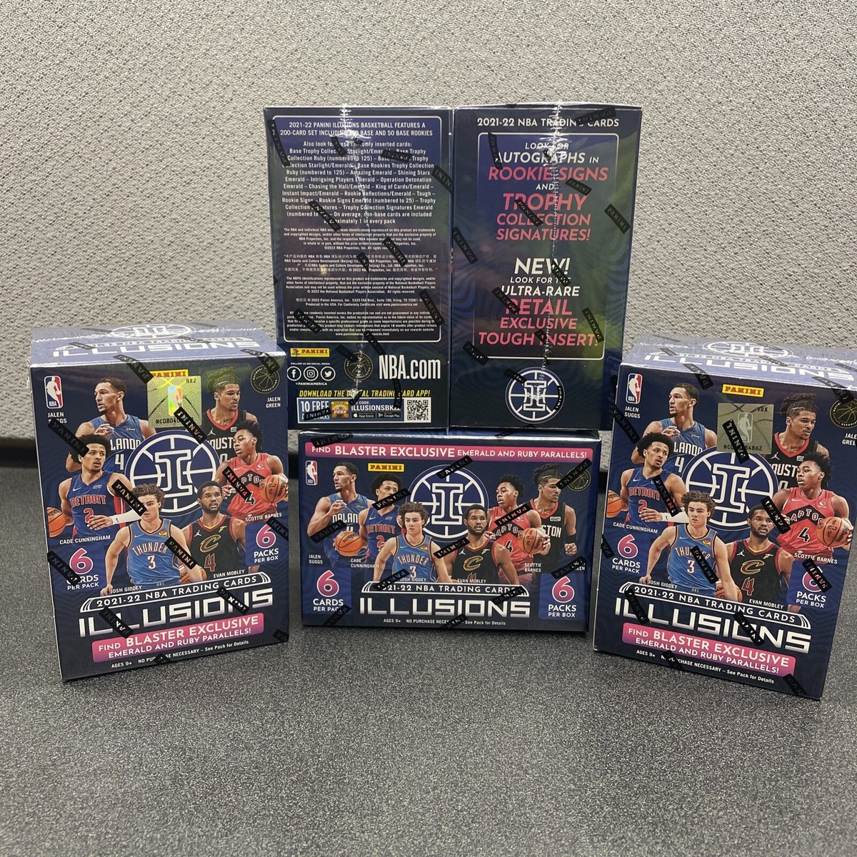 NBA Panini Illusions カード box 未開封 ボックス Panini 2021-2022 NBA Illusions Basketball Box - 36 Cards