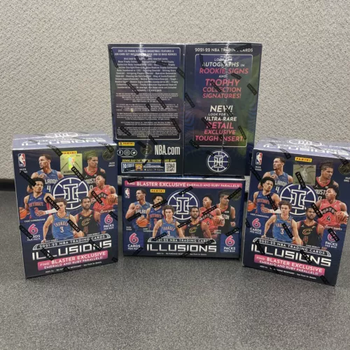 2021-22 Panini Illusions Basketball NBA Blaster Box Sealed Ships 36 cards