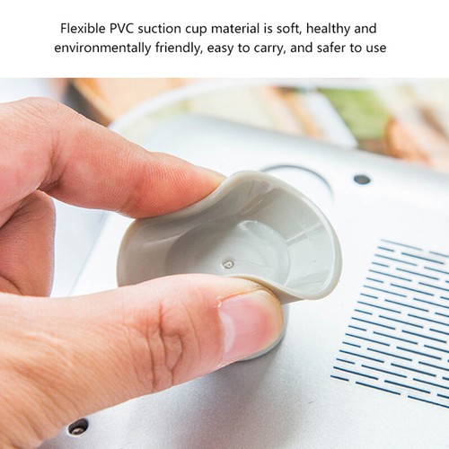 4pcs Laptop Stand Suction Cup Heightening Cooling Pad Gaming Business Office _xa - Photo 12/13