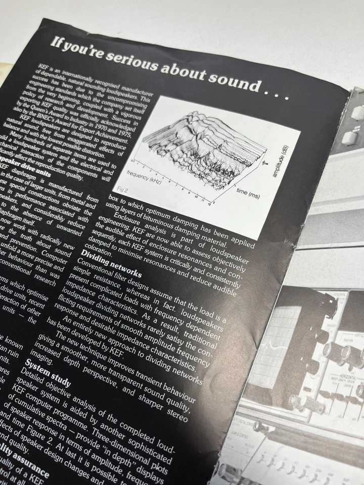 ALTAVOZ KEF 104aB cantata corelli calinda folletos diseño caja información d1331 Foto 2 de 4