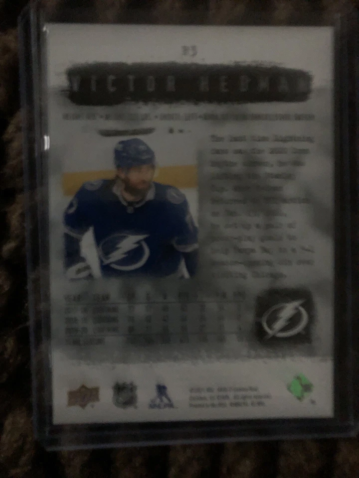 2020-21 SP Authentic 2000-01 Retro Card R3 Victor Hedman Tampa Bay Lightning - Image 2 of 2