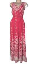 SALE!  Hot Pink Floral  Maxi Dress -1X
