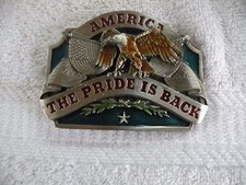AMERICA THE PRIDE IS BACK BUCKLE