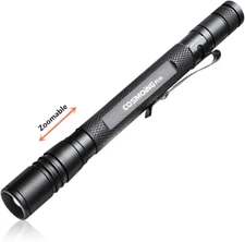 LED Pen Light Flashlight, 3 Modes Pocket Pen Flashlight with Adjustable Focus, P