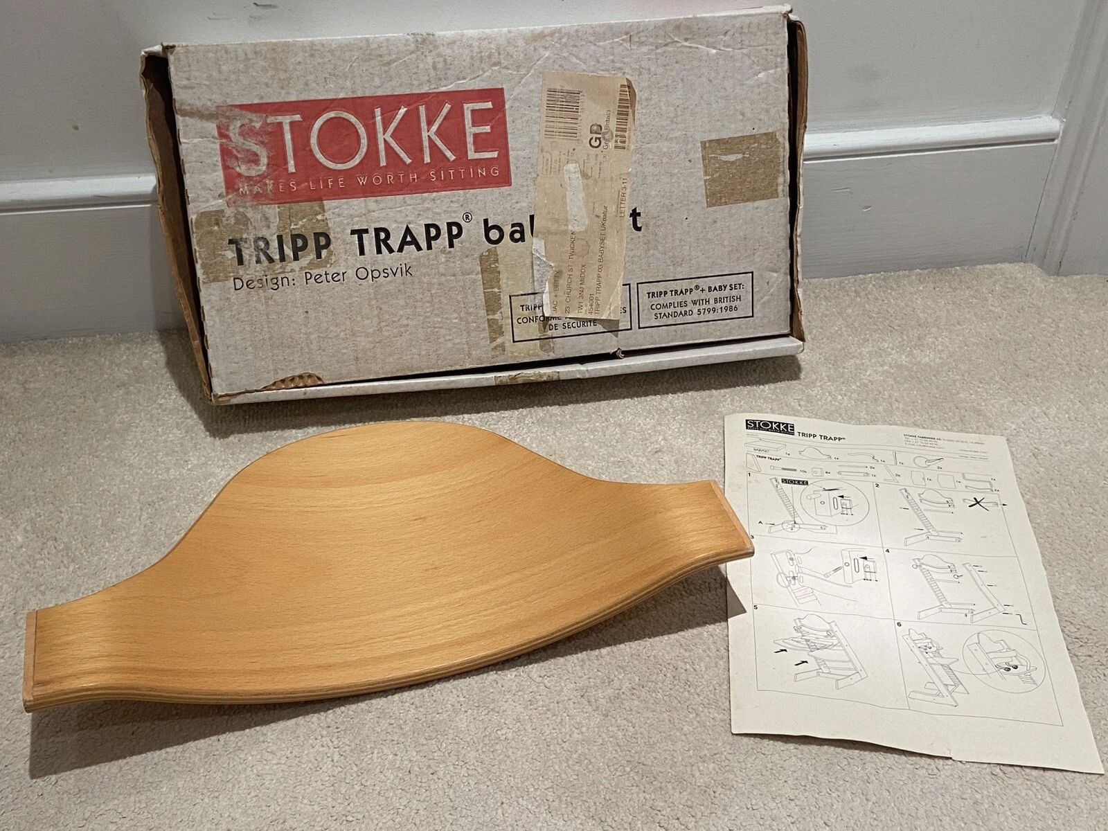 Stokke Tripp Trapp Natural Wooden Baby Set Back Rest C/W Original Box- Ex Cond
Opens in a new window