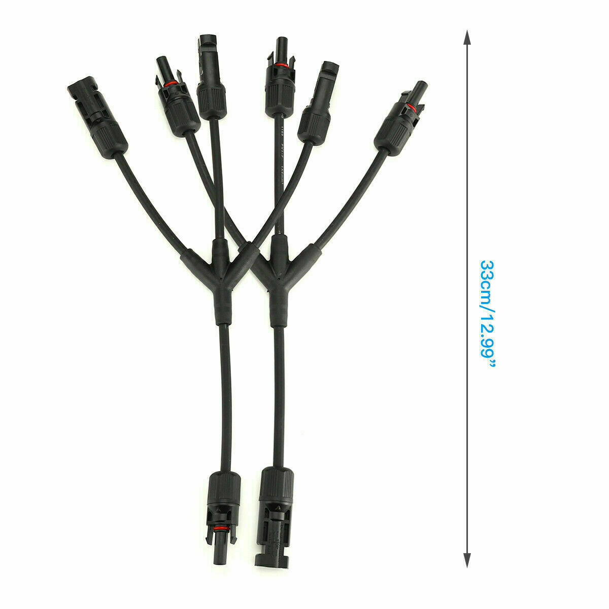 Weatherproof Solar Cable Tips Weatherproof Solar Cable Connector IP67 Y Type 3 In 1 1000V Solar ...