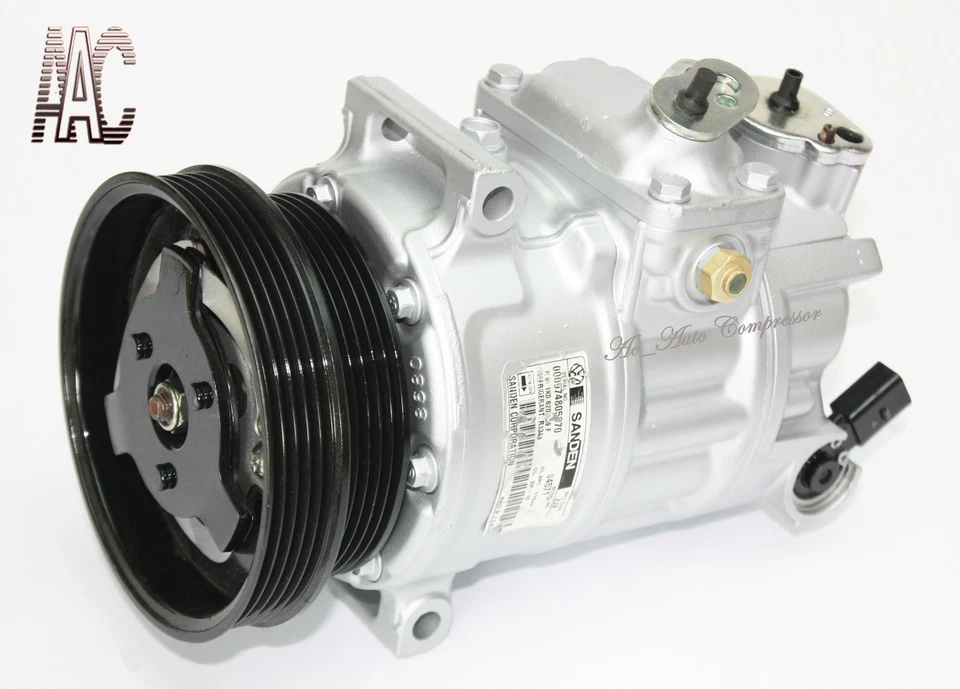  Volkswagen Rabbit Beetle Jetta 2006-2009 2,5 L Reman compresor de aire acondicionado genuino Foto 2 de 4