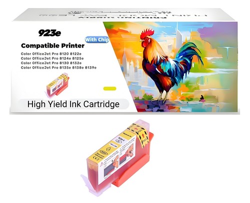 Tinta 923e BKCMY apta para HP 923e OfficeJet pro 8120/8122e/8124e/8125e/8130/8132e - Imagen 8 de 9