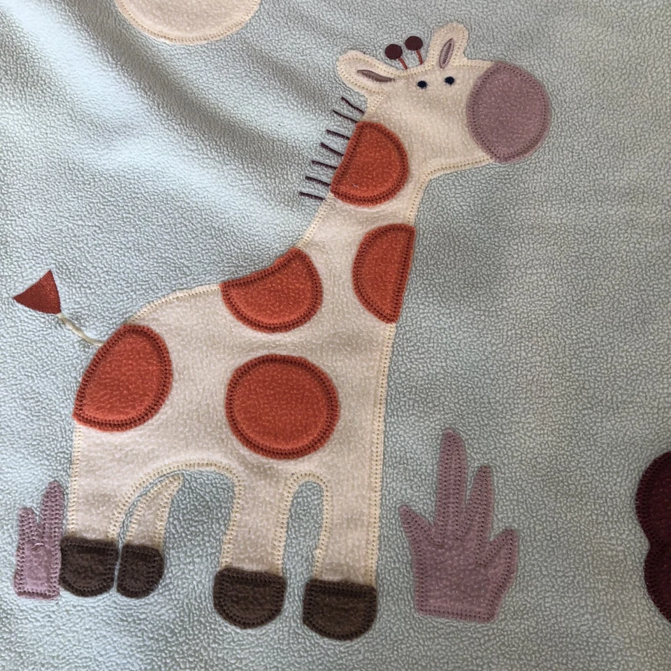 Manta bebé Circo Target polar selva verde amarillo caimán león jirafa Foto 4 de 4