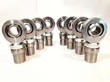 24 Pc 1 1/4" Heim Joint Set 4 LH 4 RH. 1" Bore 12 Thread Bungs And Jams