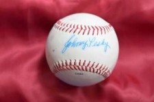 Johnny Pesky Autograph Major League OML Signed Baseball