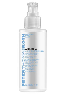 Peter Thomas Roth Clinical Skin Care AHA/ BHA Acne Clearing Gel 3.4 oz 100 ml NB