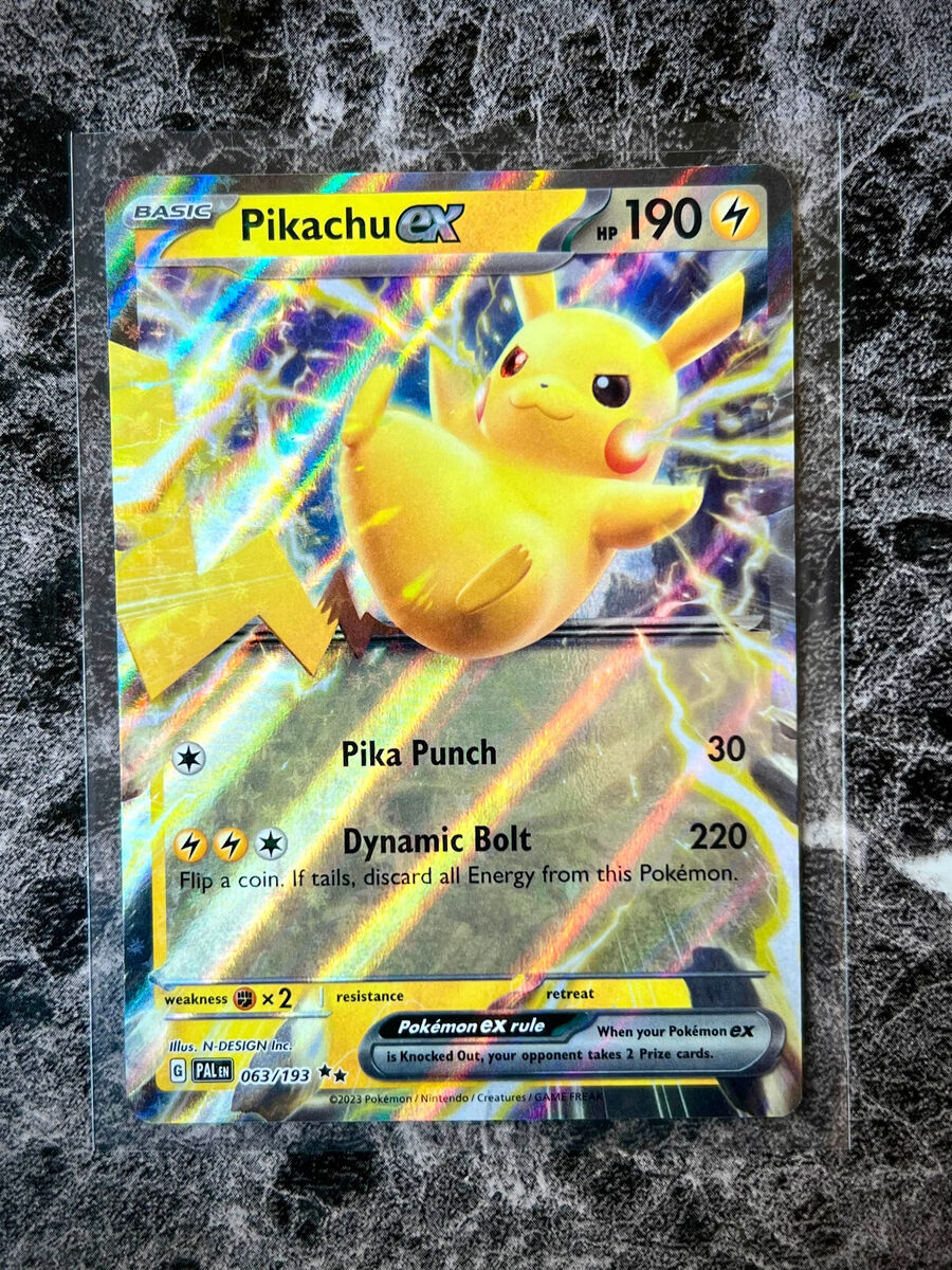 Pikachu ex 063/193 Paldea Evolved Double Rare Pokemon Card Pikachu ex 063/193 Paldea Evolved Double Rare Pokemon Card