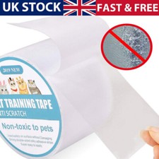 3M/5M/10M x 6.35cm Cat Scratch Sticky Paw Tape Furniture Protector Training Tape